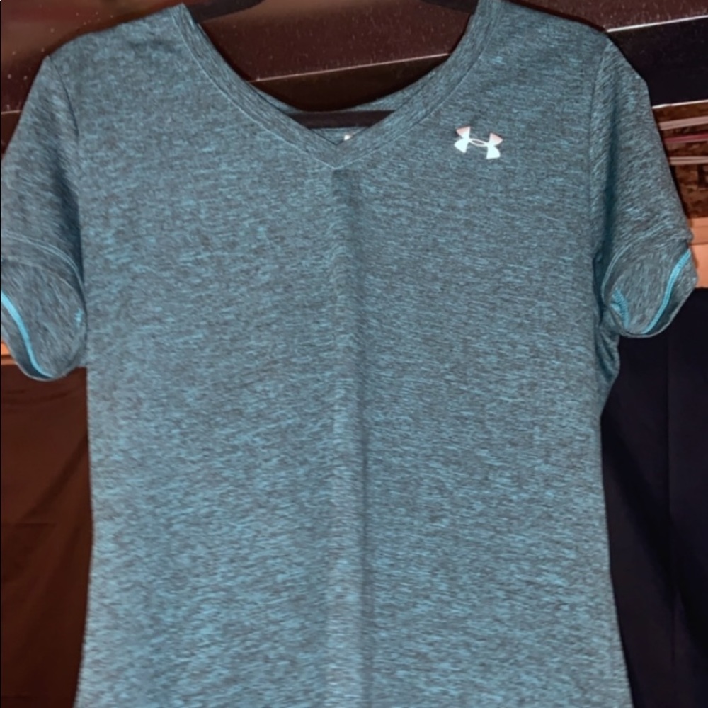 Teal/Blue Under armour Tee